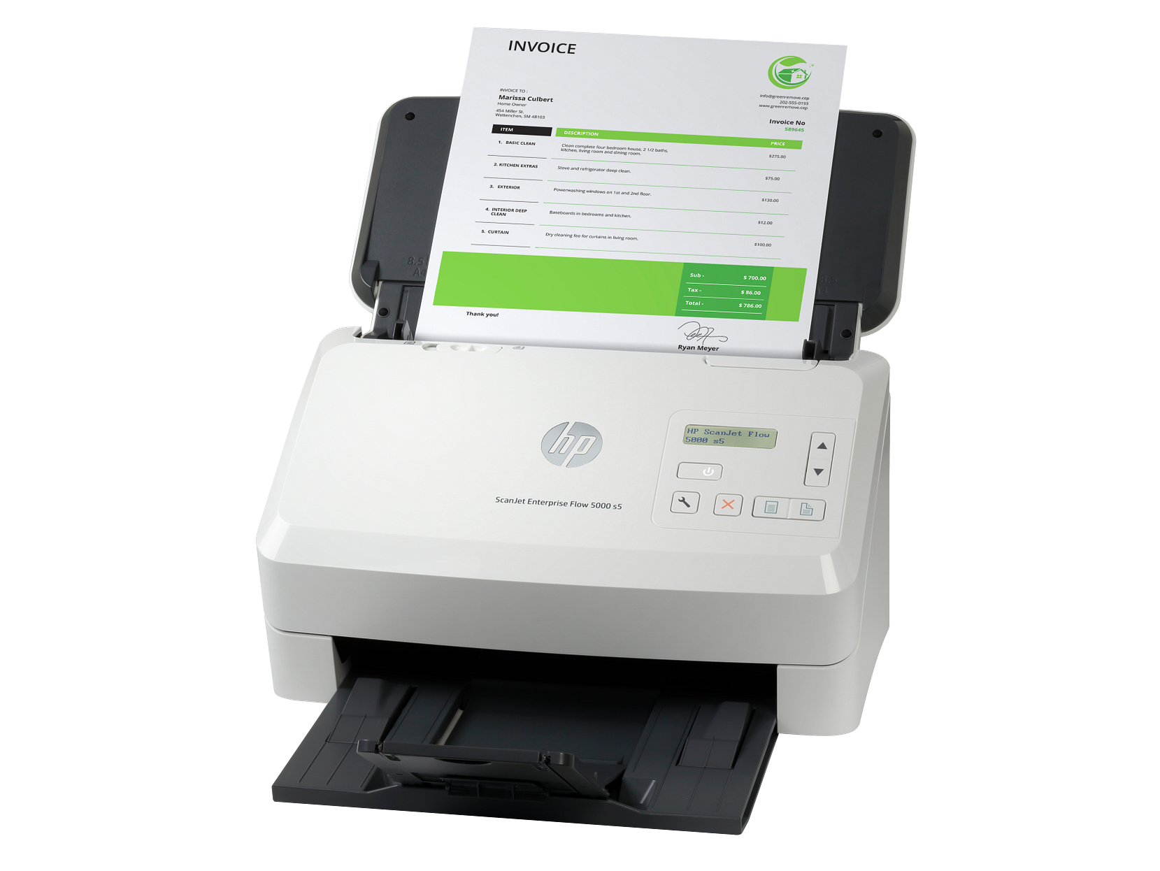 HP ScanJet Enterprise Flow 5000 s5 Scanner view 2